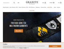 Tablet Screenshot of graniteworkwear.com